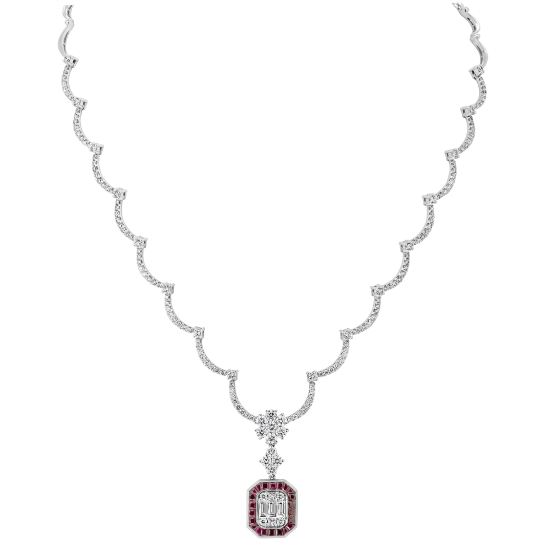  Ondeggiare Ruby and Diamond Necklace