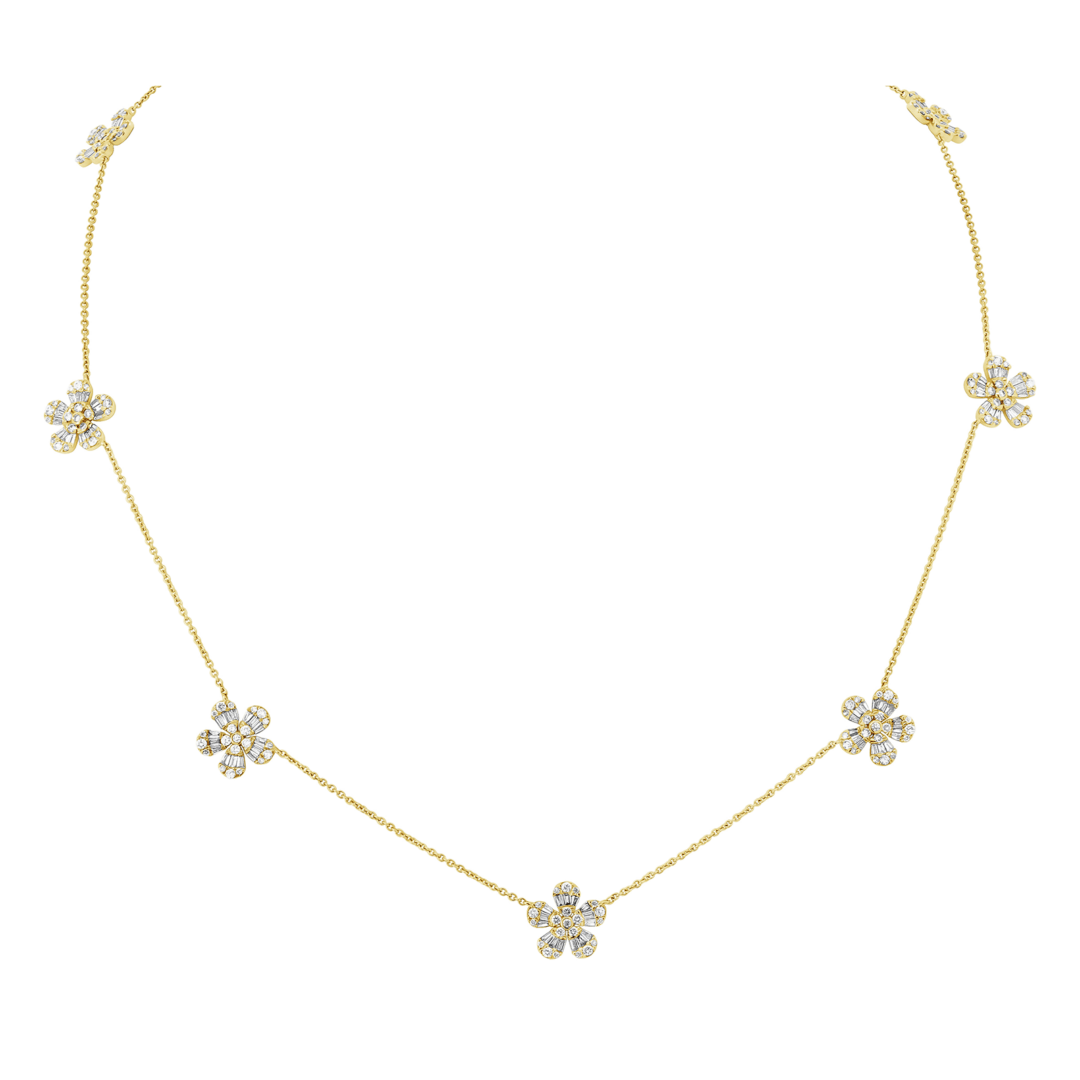  Petal Diamond Necklace
