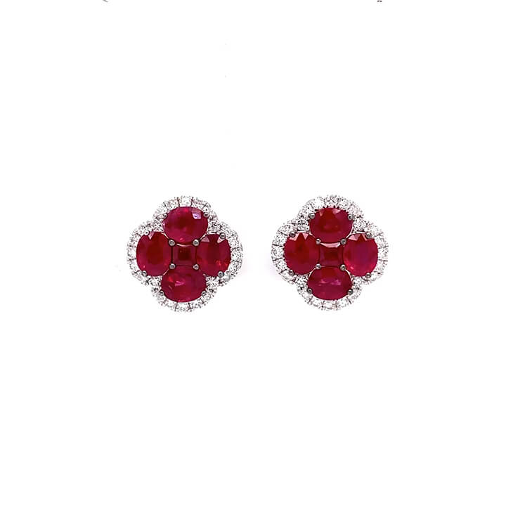  Amour Rouge Ruby Earrings